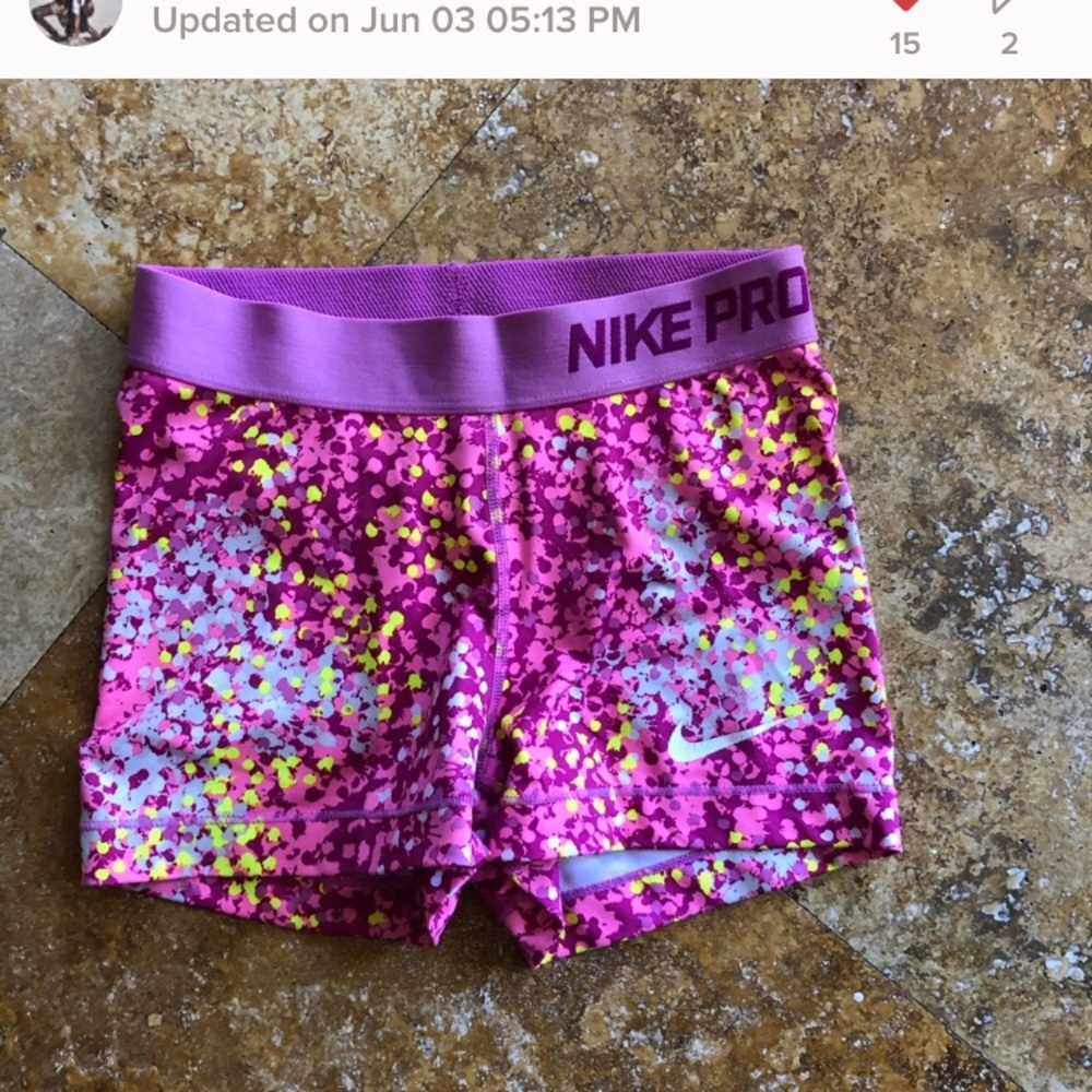 Nike pro spandex shorts